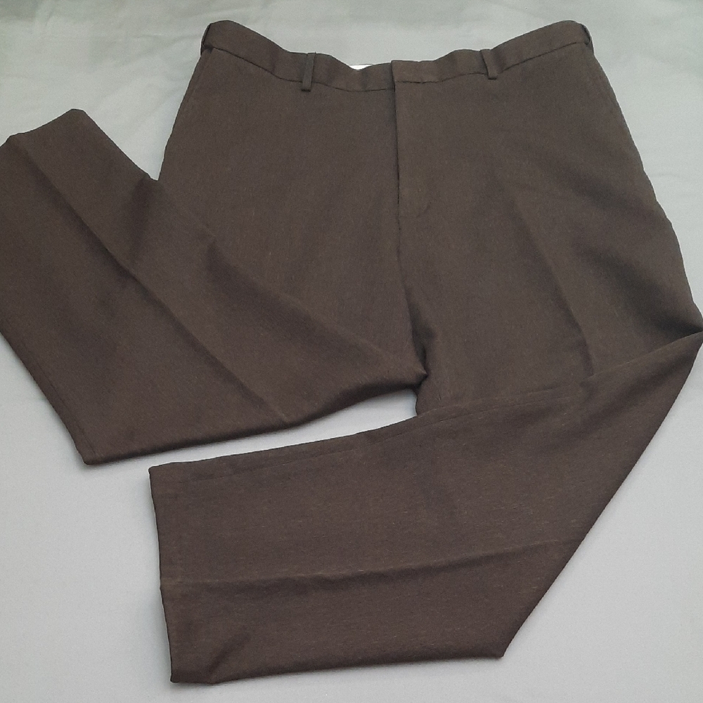 Puritan Dark Brown Men's Dress Pants - Tag 38X29 -  36X27.25